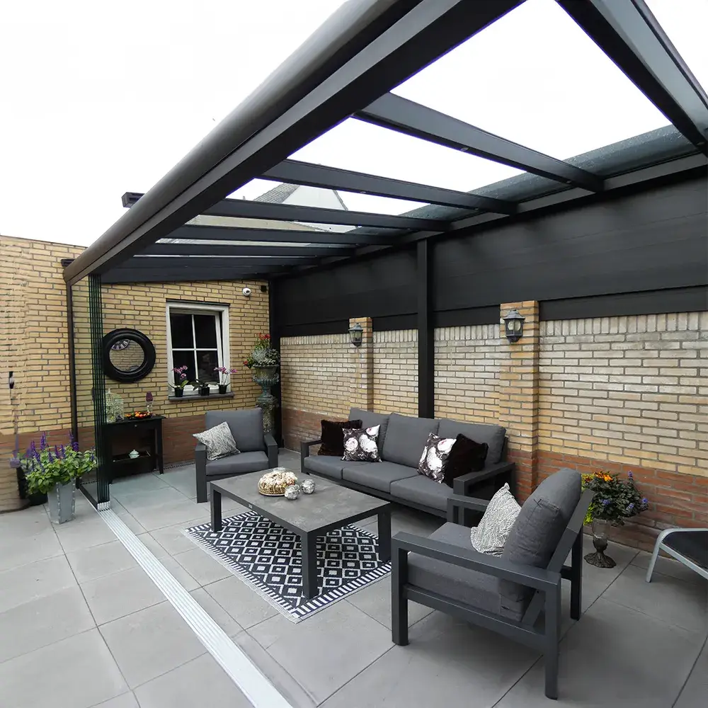 Aluminium veranda's Glazen veranda