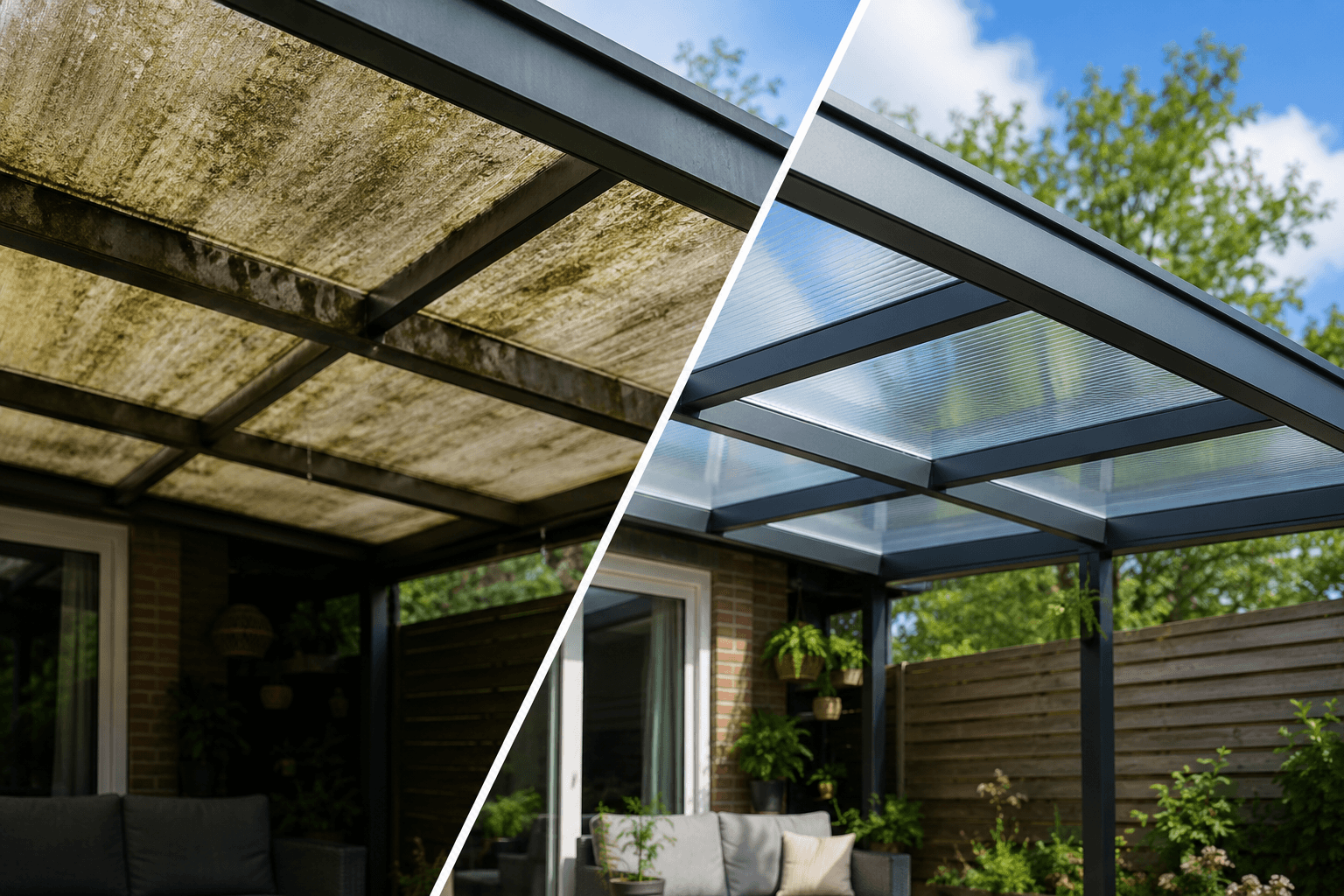 Wanneer moet je polycarbonaat dakplaten vervangen? uitgelegd door Alu Solutions